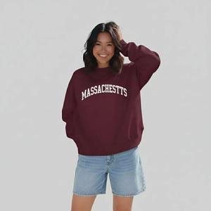 Womens <b>Mock</b> <b>Neck</b> Graphic Sweatshirt Oversized Long Sleeve Casual Pullover Relaxed Fit Streetwear Fashion <b>Top</b> - Product Image 5