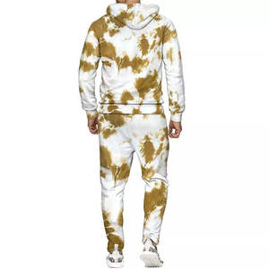 Men's Tie Dye Hooded <b>Tracksuit</b> Full Length Sweatshirt And Pants Set Casual Sportswear Breathable Polyester Spring Wear <b>Tracksuit</b> - Product Image 2