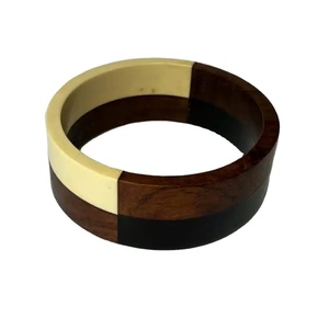 คุณภาพพรีเมียมรับประกัน ออกแบบอย่างมีคุณภาพสูง กำไลไม้สไตล์วินเทจ ขัดเงาอย่างดี บรรจุภัณฑ์ปรับแต่งได้ รับรองความแท้ - Product Image 1