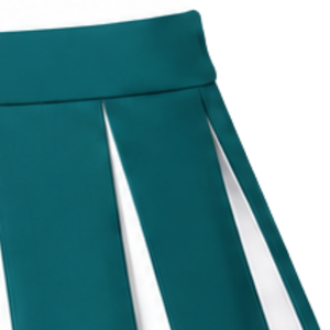 Teal <b>Pleated</b> Cheerleading <b>Skirt</b> Women Athletic Dance Uniform Competition Performance Team Wear Custom Sports <b>Skirt</b> - Product Image 3