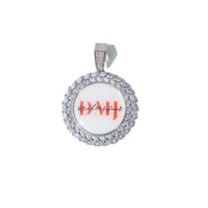 Coupe ronde VVS1 Moissanite diamant 925 argent Sterling personnalisé Hip Hop tenue quotidienne unisexe Photo pendentif meilleur cadeau bijoux pour les femmes - Product Image 1