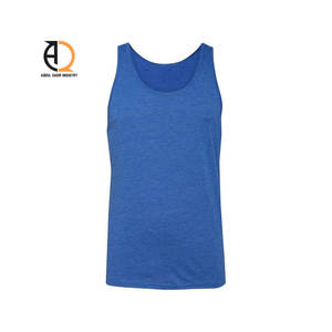 Débardeur uni en coton 100% de haute qualité pour homme, personnalisable avec logo d'usine - Product Image 3