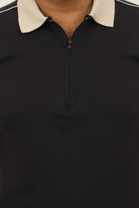 Pakistan Factory Direct Selling Top Arrival Men Quarter <b>Zip</b> <b>Polo</b> Stylish Look Custom Logo Printed Quarter <b>Zip</b> <b>Polo</b> T <b>Shirt</b> - Product Image 4