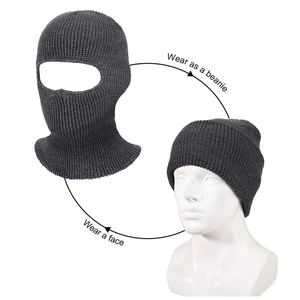 OEM 2026 Premium Quality Full Face 3 Hole Knit Y2K <b>Ski</b> <b>Mask</b> Balaclava Custom Print Embroidery Logo Breathable - Product Image 3