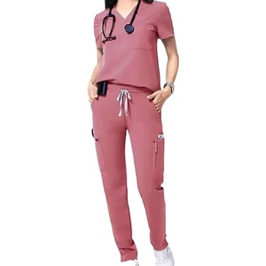 Tenues d'hôpital unisexes BS Made, uniformes d'infirmière OEM, ensembles de blouses pour le personnel pharmaceutique, vente flash 2026 - Product Image 1