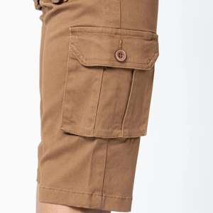 Shorts cargo décontractés pour hommes, 100 % coton, multi-poches, été, 6 poches, service OEM, vente chaude - Product Image 3