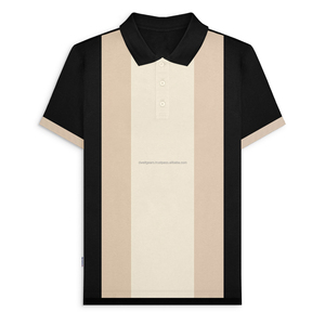 T-shirt décontracté pour homme en gros, col rond, logo personnalisé, anti-plis, respirant, doux, en soie/coton, séchage rapide, été - Product Image 5