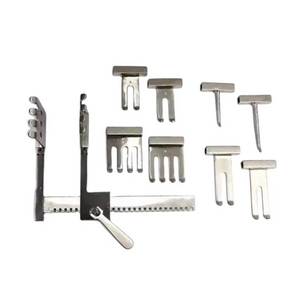 Juego de 10 cuchillas para instrumentos quirúrgicos, retractor de columna ortopédica con herramientas quirúrgicas de acero inoxidable con revestimiento negro - Product Image 2