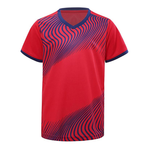 Ensemble de maillots de football unisexe, logo personnalisé imprimé, uniforme de football sublimé, vente en gros, polyester, séchage rapide, respirant, t-shirt de sport - Product Image 6