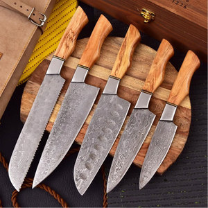 Ensemble de couteaux de cuisine en acier Damas de haute qualité, collection de couteaux de cuisine multi-pièces pour les chefs professionnels, les cuisiniers à domicile et les restaurants - Product Image 1