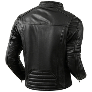Nueva Chaqueta de Cuero para Hombre 2026, de Alta Calidad, Estilo Urbano, con Logotipo Frontal en Lona, Chaqueta de Cuero para Hombre - Product Image 4