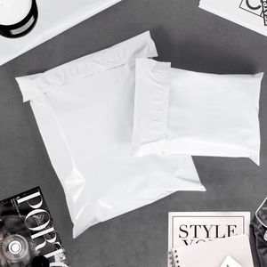 Sac d'expédition en polyéthylène blanc personnalisé, auto-adhésif, étanche, pour l'emballage e-commerce, vente en gros - Product Image 3