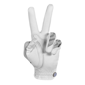 Guantes de Golf Deportivos Blancos con Camuflaje, Cuero Cabretta Premium, Transpirables, Antideslizantes, Suaves, Flexibles, de Alto Rendimiento, para Hombre, con Agarre de Gancho - Product Image 5