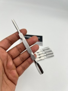 Pousse-cuticules double embout en acier inoxydable de haute qualité, jetable, pour manucure, éliminateur de peaux mortes - Product Image 6