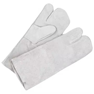 Guantes de Seguridad para Soldadura de Cuero Vacuno Duradero, Certificación CE, Sin Látex, Antiestáticos, Lisos, 11 oz, Uso General - Product Image 1