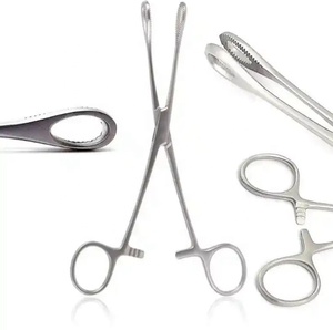 Pinzas de Esponja para Perforaciones Corporales, Pinzas Ranuradas Profesionales de Acero Inoxidable de Alta Calidad, Venta al por Mayor - Product Image 1