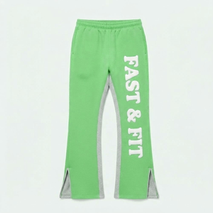 Fashion Custom Logo pants Outdoor Jogger <b>Men</b> Pants & <b>Trousers</b> Digital Print <b>Elastic</b> Drawstring Flare Sweat Pants <b>Mens</b> - Product Image 4