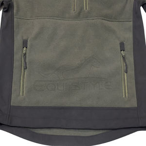 Veste coupe-vent softshell verte grande taille à manches longues et col roulé, design personnalisé, pour la chasse, les voyages et les activités de plein air, pour hommes - Product Image 5