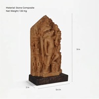 Traditionelle Heilige Hindu-Kunsttempel-Skulpturen-Replik |   Göttlicher Herr Vishnu Wildschwein-Avatar-Idol für Altar- und Tischdekoration