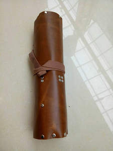 Bolsa Portacuchillos de Chef Clásica de Cuero Genuino Personalizada - Ecológica, Ligera y Portátil, con 4-6 Compartimentos, Nuevo Diseño LKR-0314 - Product Image 3