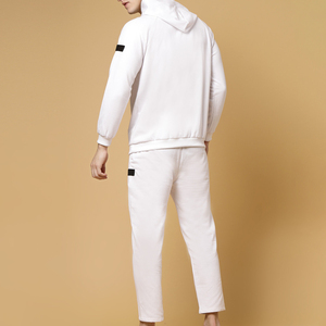 New Wholesale Jogging Wear Training Gym <b>Jogger</b> Tracksuits Custom Mens Hooded Jogging Wear <b>White</b> Tracksuit Men - Product Image 2
