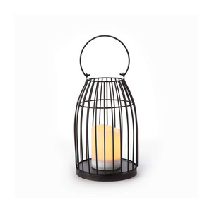 Premium Vintage Moroccan Iron <b>Lantern</b> with Elegant Cutout Design Handmade & Durable for Ambient Candle Lighting - Product Image 2