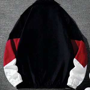 เสื้อแจ็คเก็ตวินด์เบรกเกอร์ไนลอนสีสันตัดกันแบบสั่งทำขายส่งสำหรับทุกเพศ สไตล์สตรีทแวร์ ซิปแบบรูดขึ้น-ลง กันน้ำ กันลม ผลิตตามแบบ OEM แบบกลับด้านได้ เสื้อแจ็คเก็ตผู้ชาย - Product Image 5