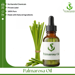 Huile de Palmarosa 100% pure distillée à la vapeur de qualité supérieure de Shiv Sales Corporation pour les marques cosmétiques et les fabricants de soins personnels - Product Image 1