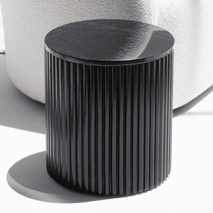 Vandana Orion Vento <b>Side</b> <b>Tables</b> with <b>Black</b> Wooden Base 9 Top Variants Modern Accent Design - Product Image 6