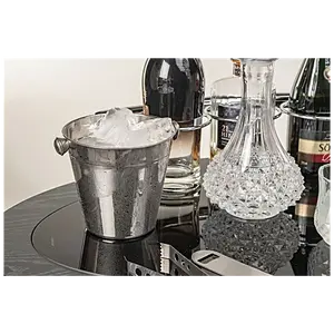 Cubo de Hielo de Acero Inoxidable de Doble Pared Aislado de Alta Calidad al por Mayor con Asas para Enfriar Champaña en Fiestas y Cócteles - Product Image 3