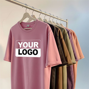 T-shirt Streetwear Boxy Personnalisé Effet Vieilli, Impression Sérigraphique Écologique de Haute Qualité sur Polyester Coton Toile, Manches Courtes - Product Image 5