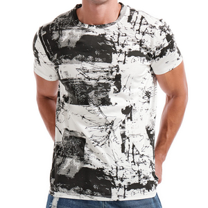 T-shirt pour homme, style streetwear, imprimé graphique, coton premium, coupe décontractée, col rond, manches courtes, tee-shirt décontracté tendance, doux et léger - Product Image 5