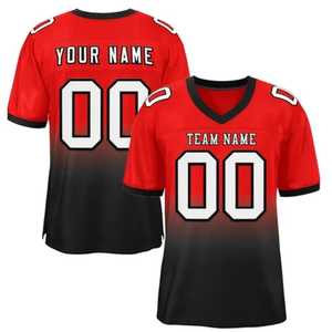 Camiseta de Fútbol Americano con Impresión por Transferencia de Calor, Personalizada con Nombre y Número Sublimados, Hecha en Pakistán, Tela de Poliéster - Product Image 1