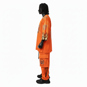 Ensemble maillot et pantalon de sport pour homme, tissu polyester Airflow 180 GSM, design par sublimation, logo personnalisé, ensemble 2 pièces - Product Image 3