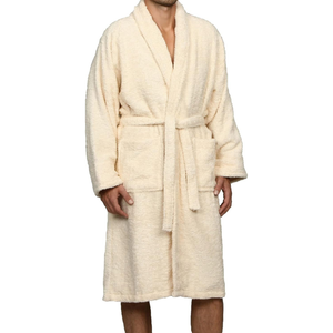 RABUSH SPORTS Men's Winter 100% Cotton Terry Fabric 240g Sleeveless Bath Robes Combo Set with Pockets Soft Machine-Washable - Product Image 6