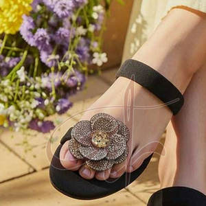 Sandalias de Moda para Mujer, Antideslizantes, con Parte Superior de Satén de Alta Calidad y Entresuela Antideslizante, Nuevo Stock - Product Image 4