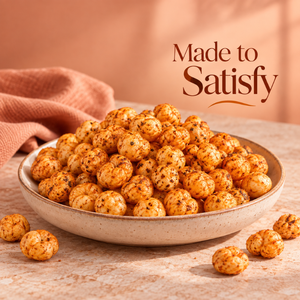 Chatpata Masala Makhana 90g |   Makhana semi-durci grillé |   Collation indienne saine, épicée et acidulée |   Namkeen riche en fibres |   Exportation Desi - Product Image 2