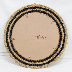 Artex Dong thap กระจกไม้ไผ่แฮนด์เมดตกแต่งผนังแบบชนบทที่มีผิวธรรมชาติ - Product Image 2