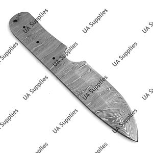 Cuchillo de camping y utilidad de acero de Damasco forjado a mano, afilado como una navaja, 58 HRC, espiga completa, pulido, compatible con OEM/ODM - Product Image 3