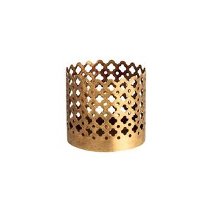 Portavelas de Metal Negro Mate de Estilo Nórdico, Portavelas de Hierro con Patrón Árabe, Faroles Votivos Modernos para Decoración de Mesa de Salón - Product Image 5