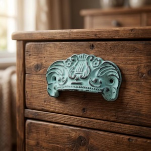 High Quality Industrial <b>Ceramic</b> Blue Distressed Color Drawer Cabinet Handle Pulls for Kitchen Bedroom Living Room-Eco-Friendly - Product Image 3