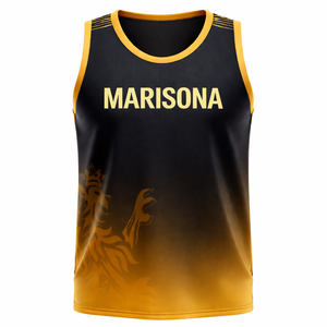 Camiseta de Baloncesto Personalizada OEM, Etiqueta Privada, Bordada y Sublimada, Tallas Grandes, 100% Poliéster, Uniforme de Equipo para Clubes, Escuelas y Equipos - Product Image 5