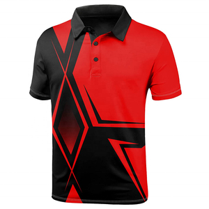 เสื้อโปโลพิมพ์ลายซับลิเมชั่นผ้าฝ้าย 100% รุ่นใหม่มาแรง ทรงหลวมสำหรับผู้ชาย พิมพ์ลายอย่างยั่งยืน ได้รับความนิยมสูง เสื้อยืด unisex สำหรับผู้ชาย - Product Image 2