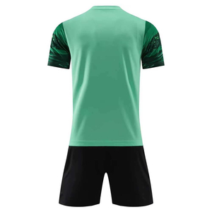 Ensembles d'uniformes de football pour hommes, respirants, à manches courtes, 100% polyester, vêtements de football pour joueurs actifs - Product Image 2