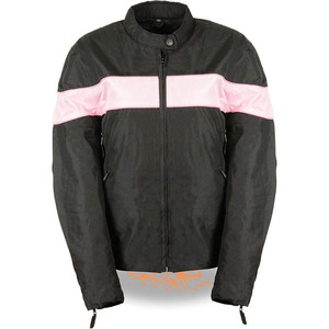 Chaqueta de Motociclista Clásica de Cuero y Textil para Mujer SAMROZ SPORTS - Uso Durante Todo el Año - Product Image 2