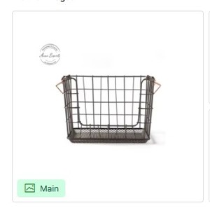 Modern Hanging Fruit <b>Basket</b> Stand Wire Storage Organizer Countertop <b>Display</b> Holder Kitchen Decor Centerpiece Design - Product Image 5