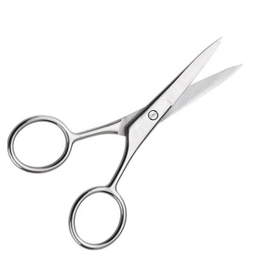 Tijeras de Manicura de Acero Inoxidable, Hoja Recta, Mango Redondo, Punta Afilada y Duradera, Cortaúñas de Precisión de 8.8 cm, Punta Fina para Cutículas - Product Image 5