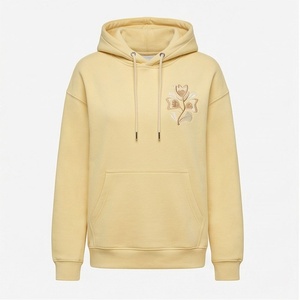 Wholesale Heavyweight Cotton Fleece Customized Blank Plain Custom Logo <b>Sweat</b> Pullover Hoodie Streetwear Fashion <b>Tops</b> - Product Image 1
