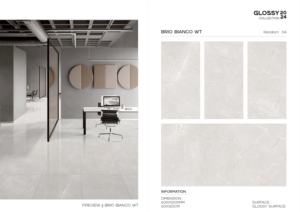 Azulejo de Porcelana Brillante con Aspecto de Mármol de Formato Grande Royal, 600x1200, Superficie Pulida, para Paredes y Pisos, Interior y Exterior - Product Image 4