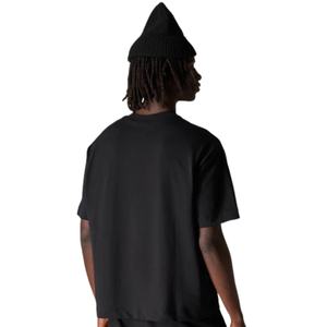 Camiseta Básica Negra de Algodón de Manga Corta para Hombre, Cuello Redondo, Ajuste Holgado, Estilo Urbano, Venta al por Mayor OEM - Product Image 6